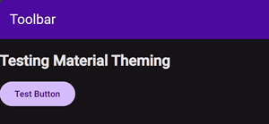 Material Toolbar Customized Purple